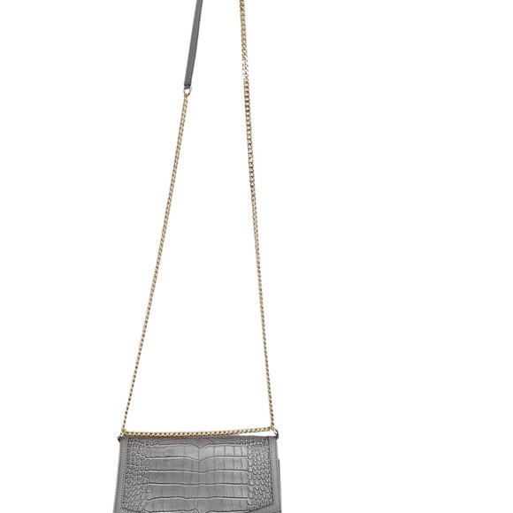 Teddy Blake Cro  Embossed Grey Crossbody Shoulder Bag - Picture 4 of 11